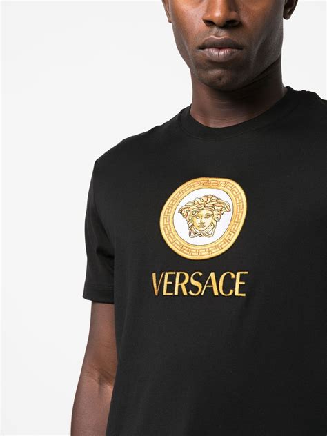 versace medusa t schirt|Versace Medusa print t shirt.